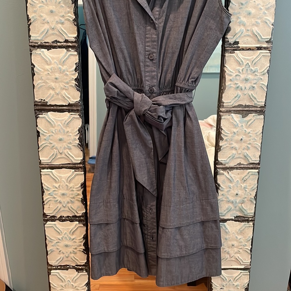 Chambray shirt dress - Picture 3 of 3
